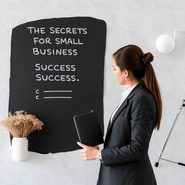 Secrets for small business success.